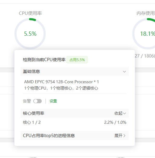 CPU使用率