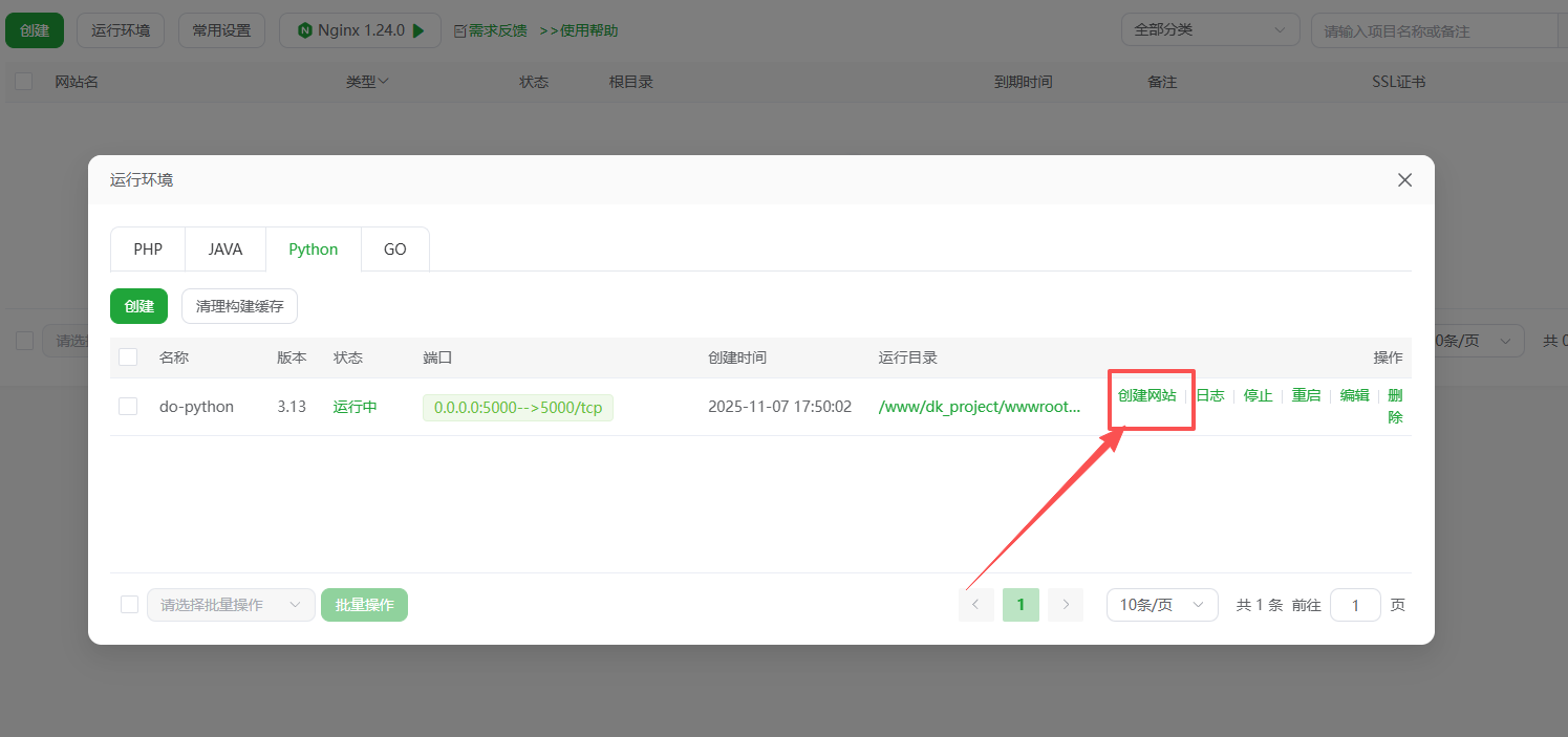 创建Python网站