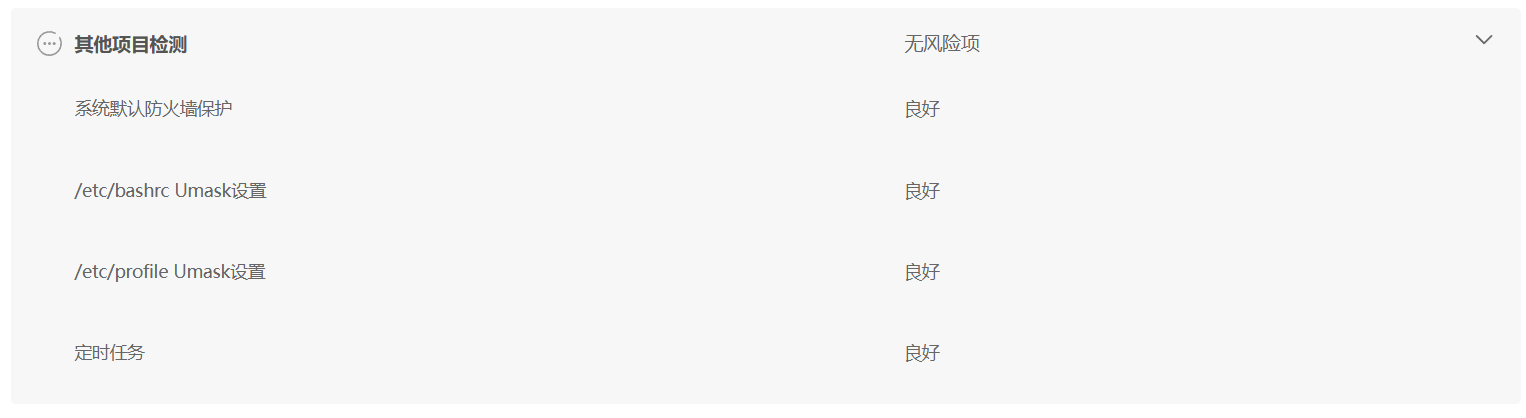 其他项目检测